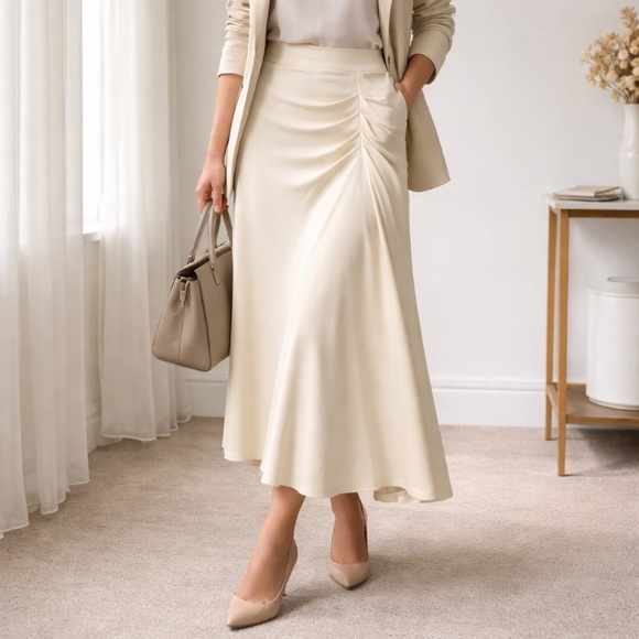 Massimo Dutti Dresses & Skirts - Massimo Dutti Cream Skirt